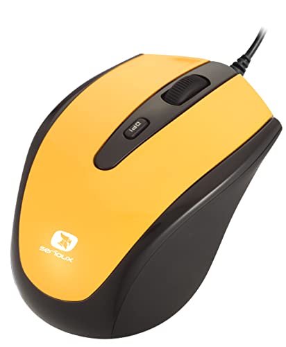 Serioux Mouse, Optical, Pastel 3300, 1000dpi, Yellow, ambidextrous, Blister, USB von Serioux