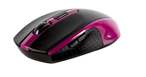 Serioux Mouse Pastel 600, Wireless, USB, Optical Sensor, Operating Distance; 10m, Precision: 1000/1600DPI Ajustable, 6 Buttons, 2X AA Batteries, pink von Serioux