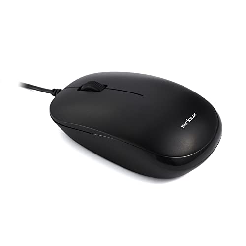 Serioux Mouse with Wire, Optical, Noblesse 9800M, 1000dpi, Black, ambidextrous, Blister, Cable 1.6m, USB von Serioux