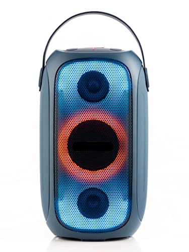 Serioux PartyBoom Party Speaker - Wireless Portable Speaker with Loud HiFi Sound, LED Lights, Cool Unique Design - IPX5 Waterproof, Rechargeable 3600mAh Battery - Compact Home & Outdoor Travel Speaker von Serioux