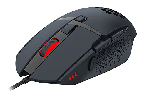 Serioux Tobis Gaming Mouse, Sunplus 192 Sensor, 1000-6400 DPI, HUANO Switch, up to 20 Million clicks, 8 Buttons, 3 RGB Lighting Modes, 1.5M USB Cable, Plug and Play von Serioux