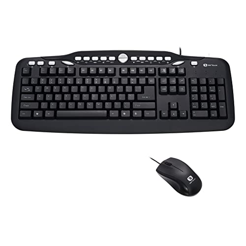 Wired Keyboard + Mouse KIT SERIOUX MKM5500 USB von Serioux