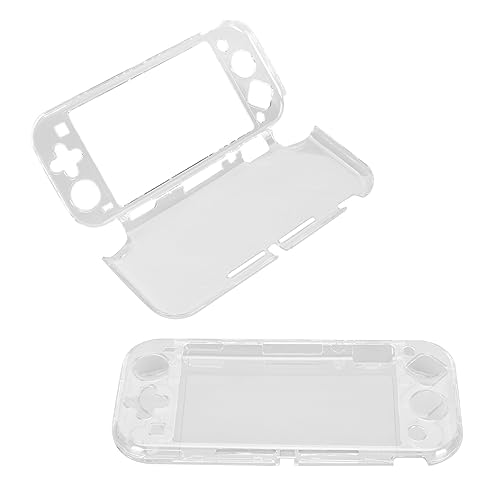 Serlium Durchsichtige Schutzhülle für Nintendo Switch, ergonomischer Komfort, weißes PC-Gehäuse mit weichem Präzisionsloch, ergonomisches, durchsichtiges Case Lite von Serlium