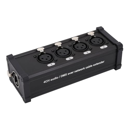 Serlium XLR-Kabelbox-Extender, 4-Kanal-Buchse, Beleuchtungsumwandlung, digitales Multi-Netzwerk, XLR-Kabel-Breakout, 3-poliger XLR-Stecker und Buchse, für Bühnenbeleuchtung, Serlium XLR-Kabelbox-Extender, 4-Kanal-Buchse, Beleuchtungsumwandlung, digitales Multi-Netzwerk, XLR-Kabel-Breakout, 3-poliger XLR-Stecker und Buchse, für Bühnenbeleuchtung, von Serlium