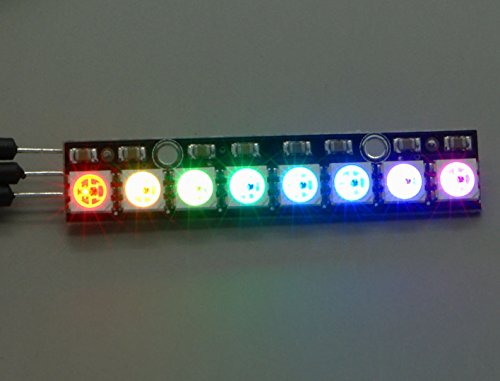 BerryBase 8 RGB NeoPixel LED Ring, NeoPixel Stick mit 8 WS2812 5050 RGB LEDs für Arduino Raspberry Pi BerryBase 8 RGB NeoPixel LED Ring, NeoPixel Stick mit 8 WS2812 5050 RGB LEDs für Arduino Raspberry Pi von Sertronics