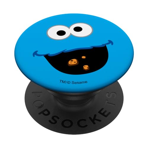 Sesame Street Cookie Monster Face PopSockets mit austauschbarem PopGrip von Sesame Street