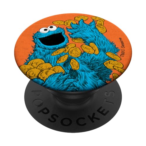 Sesame Street Cookie Monster PopSockets mit austauschbarem PopGrip von Sesame Street