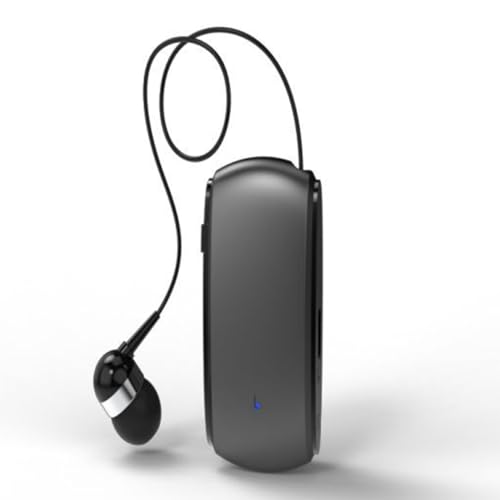 Sessleger K68 Bluetooth-Kopfhörer, Lavalier, einziehbar, mit Steckkarte, einzigartiger Clip, multifunktional, MP3-Player, Schwarz Sessleger K68 Bluetooth-Kopfhörer, Lavalier, einziehbar, mit Steckkarte, einzigartiger Clip, multifunktional, MP3-Player, Schwarz von Sessleger