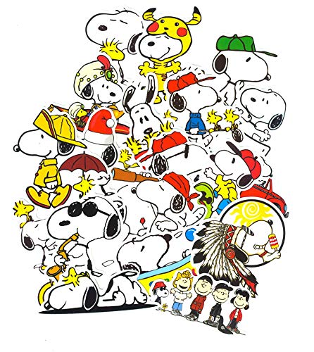 SetProducts Top Aufkleber! Set von 20 Snoopy Aufkleber - Premium Qualität - Vinyls Stickers Nicht Vulgär – Peanuts, Stil, Bombe, Graffiti - Anpassung Laptop, Gepäck, Motorrad, Fahrrad, Skateboard ... von SetProducts