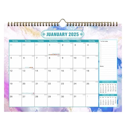 Setauoo Motivierender Tischkalender | Tischkalender 2024-2025 - Monatlicher 18 Monate Akademischer Planer 2024-2025 Stehender Tischkalender Abreißkalender Motivationsseite pro Tag von Setauoo