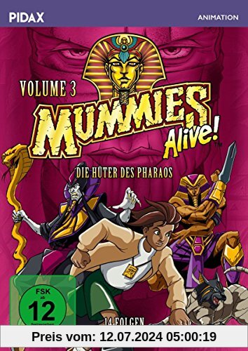 Mummies Alive - Die Hüter des Pharaos, Vol. 3 / 14 weitere Folgen der Kult-Zeichentrickserie (Pidax Animation) [2 DVDs] von Seth Kearsley