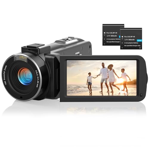Videokamera Camcorder 1080P 36MP IR-Nachtsicht Videokamera Digitalkamera mit 2 Batterien, 3,0-Zoll-IPS-Bildschirm Vlogging Kamera 30FPS 16X Digitalzoom für YouTube, Streaming-Videoaufzeichnung, Tiktok von Sevenat