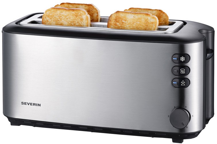 AT 2509 Langschlitz-Toaster edelstahl/schwarz AT 2509 Langschlitz-Toaster edelstahl/schwarz von Severin