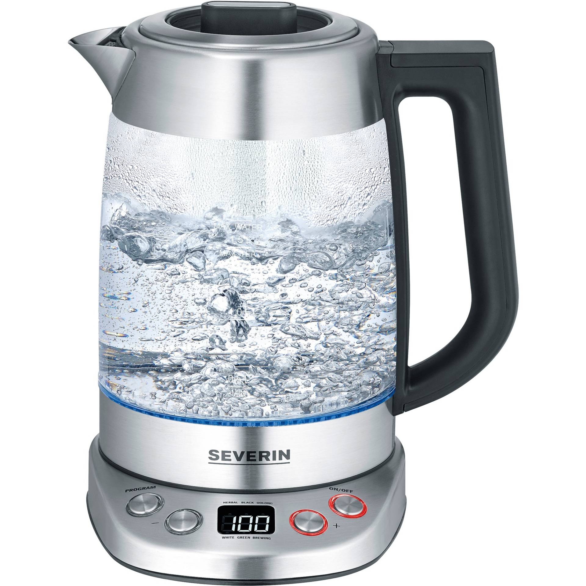 Glas Tee-/Wasserkocher Deluxe WK 3480 Glas Tee-/Wasserkocher Deluxe WK 3480 von Severin