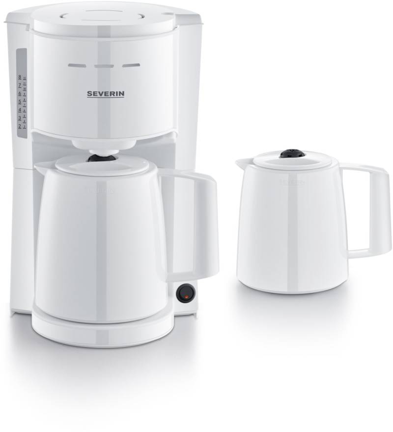 KA 9309 Kaffeeautomat mit 2 Thermokannen weiß von Severin