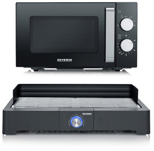MW 7761 + PG 8565 Solo-Mikrowelle & Grill Bundle MW 7761 + PG 8565 Solo-Mikrowelle & Grill Bundle von Severin
