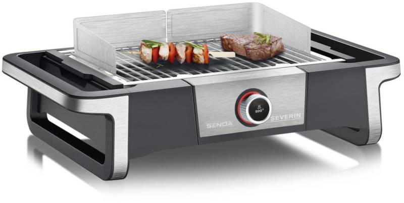 PG 8114 SENOA Digital Boost S Tischgrill schwarz/silber von Severin