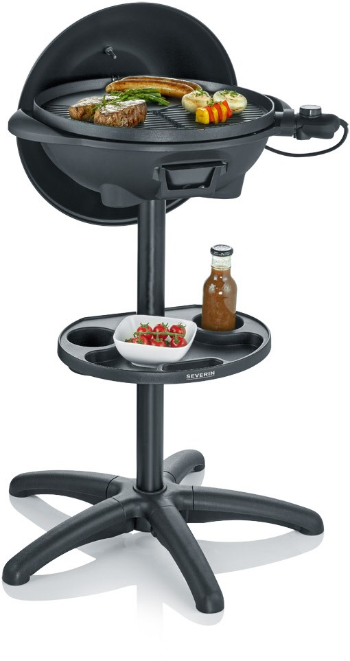 PG 8541 Barbeque-Standgrill matt schwarz von Severin