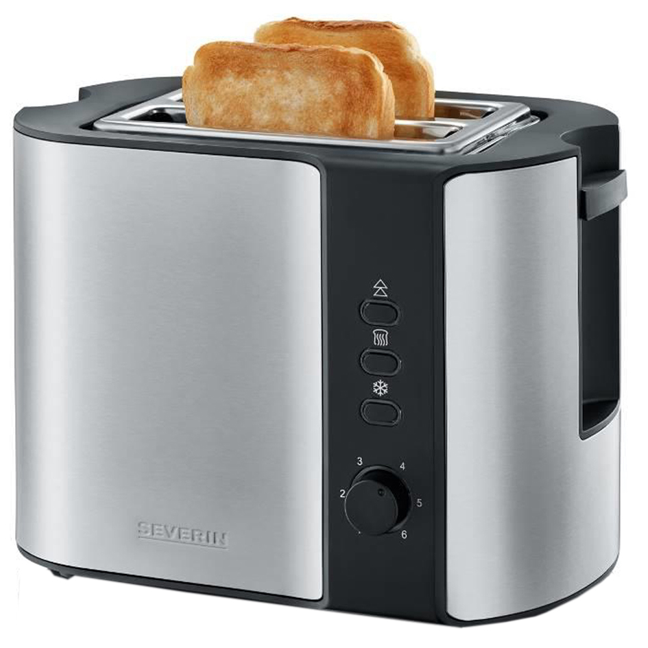 SEVERIN 2-Scheiben-Toaster AT 2589, Edelstahl / schwarz von Severin