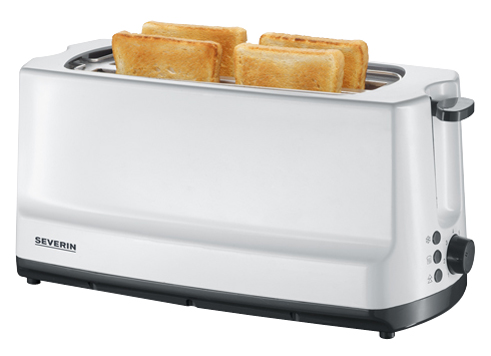 SEVERIN 4-Scheiben-Toaster AT 2234, weiß / schwarz von Severin