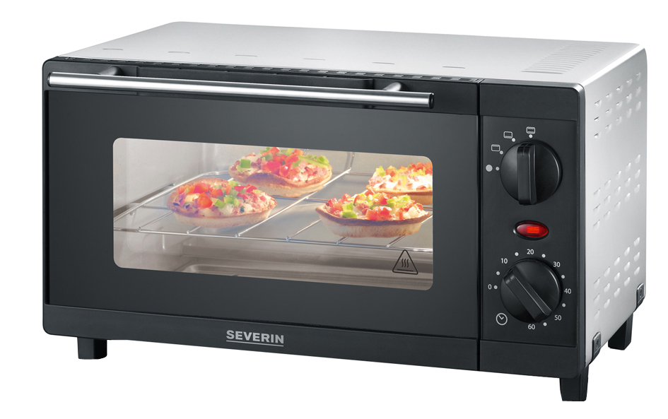 SEVERIN Back- und Toastofen TO 2052, 800 W, schwarz-silber von Severin