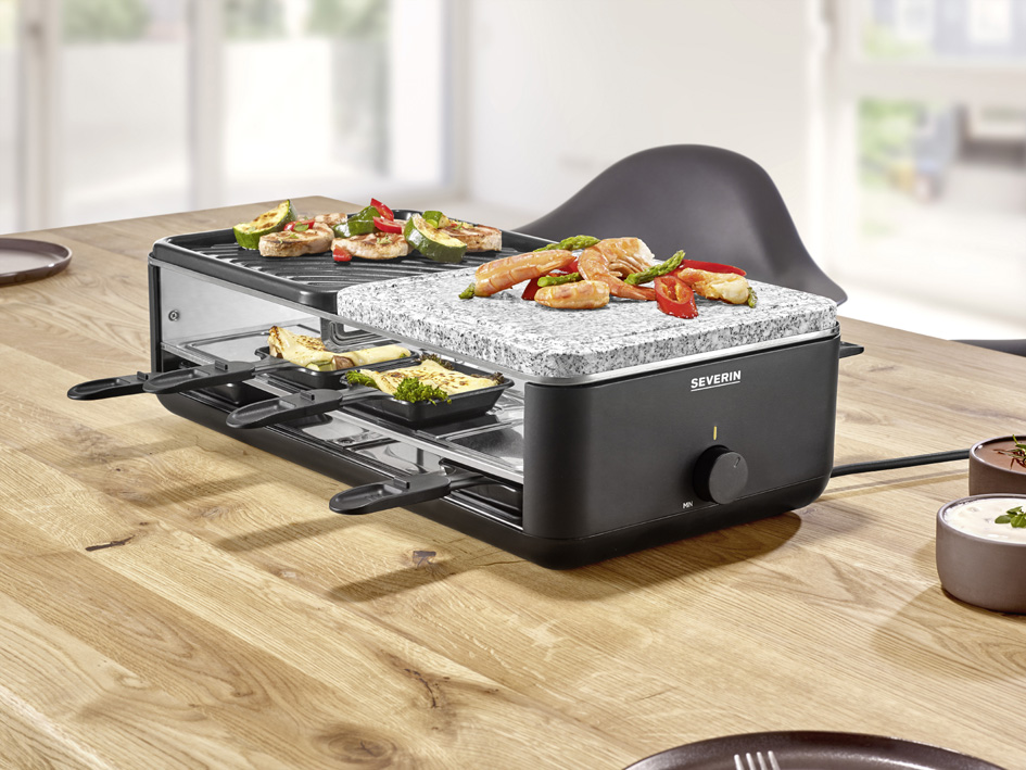 SEVERIN Raclette-Grill RG 2366, Naturgrillstein/Grillplatte SEVERIN Raclette-Grill RG 2366, Naturgrillstein/Grillplatte von Severin