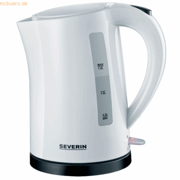 SEVERIN Wasserkocher 1,5 Liter weiß/schwarz von Severin