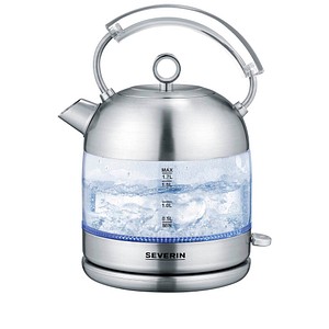 SEVERIN Wasserkocher Retro silber 1,7 l 2400 W SEVERIN Wasserkocher Retro silber 1,7 l 2400 W von Severin