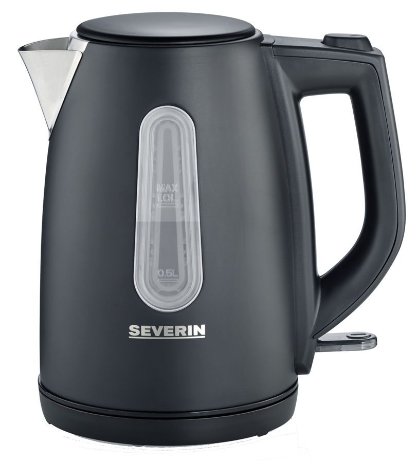 SEVERIN Wasserkocher WK 9553, 2.200 W, 1,0 L, schwarz-matt von Severin