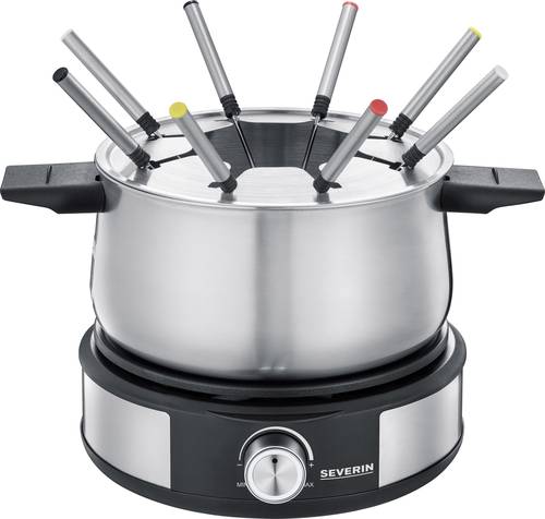 Severin 2471 Fondue 1500W stufenloser Temperaturregler Edelstahl, Schwarz Severin 2471 Fondue 1500W stufenloser Temperaturregler Edelstahl, Schwarz von Severin