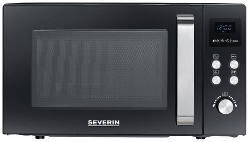 Severin 7752 Mikrowelle Schwarz 900W Grillfunktion, Heißluft-Funktion von Severin