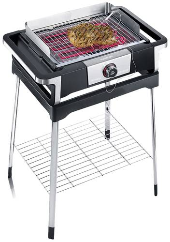 Severin 8118 Elektro Grill 2 Grillzonen Schwarz, Silber von Severin