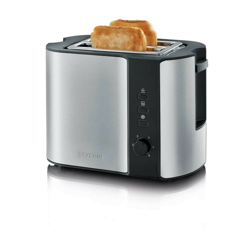 Severin AT 2589 Toaster 2 Scheibe(n) Schwarz, Edelstahl 800 W von Severin