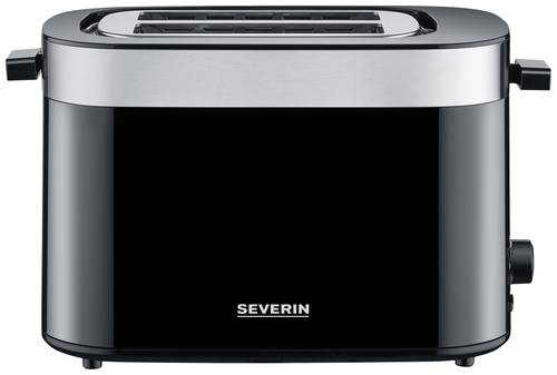 Severin AT 9264 Toaster mit Brötchenaufsatz Edelstahl (gebürstet), Schwarz von Severin