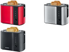 Severin AT 9552 Toaster 2 Scheibe(n) Schwarz 800 W (AT9552) von Severin