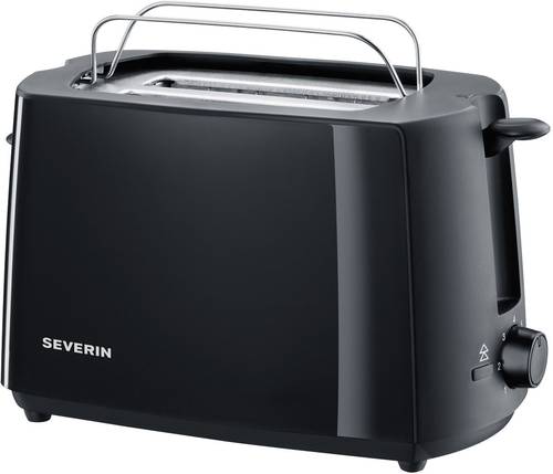 Severin AT2287 Toaster mit eingebautem Brötchenaufsatz Schwarz von Severin