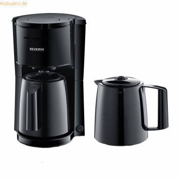 Severin Filterkaffeemaschine KA 9307 2 Thermokannen schwarz Severin Filterkaffeemaschine KA 9307 2 Thermokannen schwarz von Severin