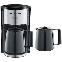 Severin KA 9308 Filterkaffeemaschine 2 Thermokannen schwarz/silber Severin KA 9308 Filterkaffeemaschine 2 Thermokannen schwarz/silber von Severin