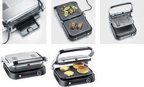 Severin KG 2395 Kontaktgrill Schwarz/Silber (KG 2395) von Severin