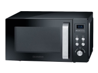 Severin MW 7752, Arbeitsplatte, Kombi-Mikrowelle, 25 l, 900 W, Knopf, Drehregler, Berührung, Schwarz, Edelstahl Severin MW 7752, Arbeitsplatte, Kombi-Mikrowelle, 25 l, 900 W, Knopf, Drehregler, Berührung, Schwarz, Edelstahl von Severin
