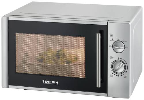 Severin MW 7772 Mikrowelle Silber 900W Timerfunktion von Severin