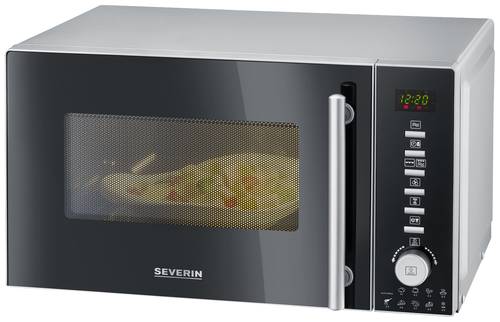 Severin MW 7773 Mikrowelle Schwarz/Silber 800W Heißluft-Funktion, Grillfunktion Severin MW 7773 Mikrowelle Schwarz/Silber 800W Heißluft-Funktion, Grillfunktion von Severin