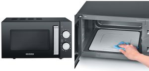 Severin MW7761 Mikrowelle Solo schwarz (MW7761) von Severin