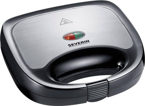 Severin SA 2969 Sandwich-Toaster Schwarz, Edelstahl von Severin