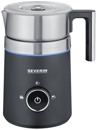 Severin SM 3585 SM 3585 Milchaufschäumer Edelstahl (gebürstet), Schwarz (matt) 500W von Severin