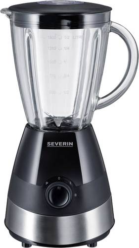 Severin SM 3718 Standmixer 550W Edelstahl (gebürstet), Schwarz von Severin