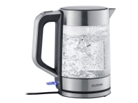 Severin WK 3420, 1,7 l, 2200 W, Schwarz, Edelstahl, Transparent, Glas, Edelstahl, Wasserstandsanzeige, Überhitzungsschutz Severin WK 3420, 1,7 l, 2200 W, Schwarz, Edelstahl, Transparent, Glas, Edelstahl, Wasserstandsanzeige, Überhitzungsschutz von Severin