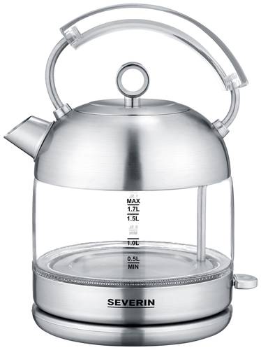 Severin WK 3459 Wasserkocher schnurlos, BPA-frei Edelstahl von Severin