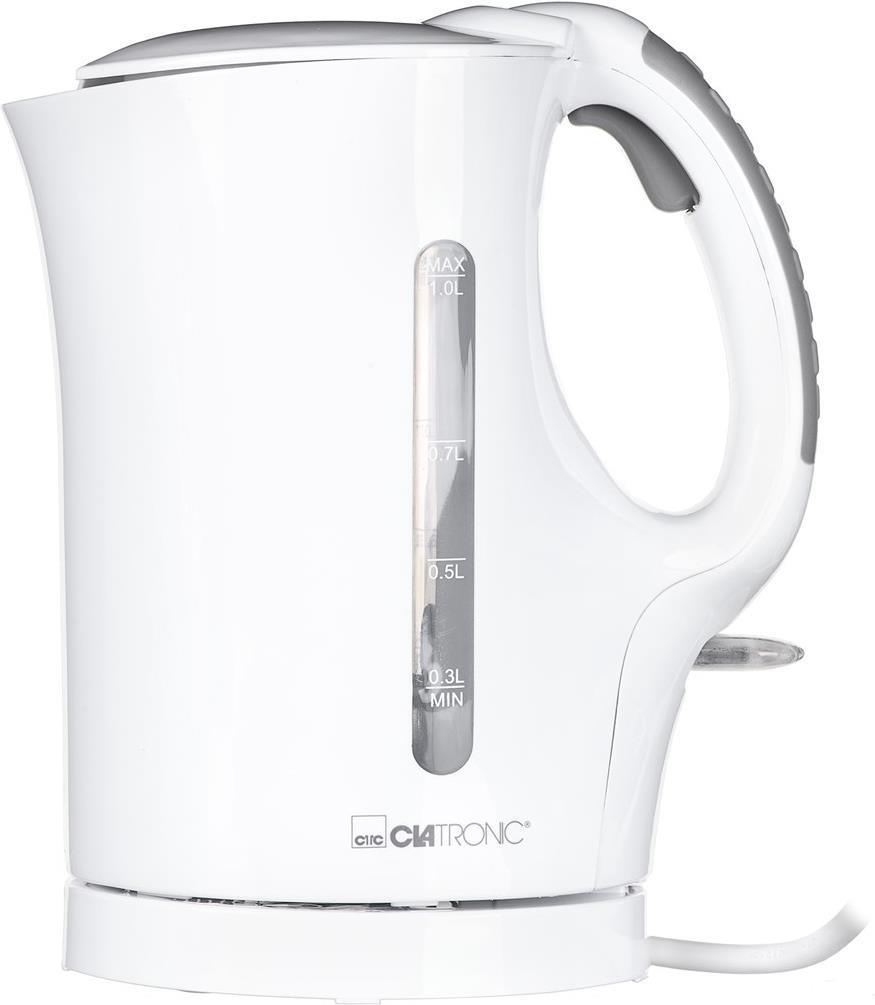 Severin WK 3462 Wasserkocher schnurlos, Überhitzungsschutz, BPA-frei Weiß (WK 3462) von Severin