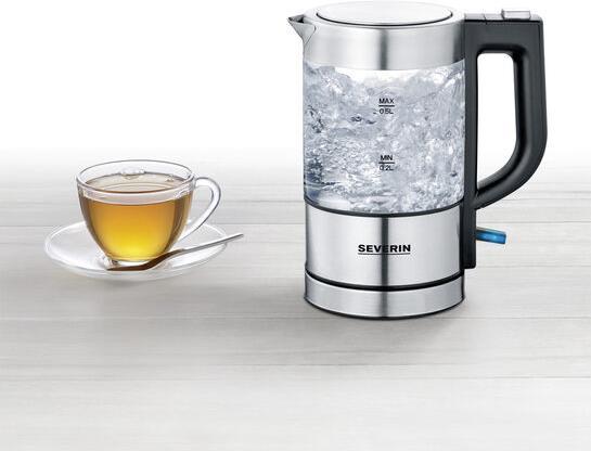 Severin WK 3472 Wasserkocher 0,5 l Silber 1100 W (WK3472) von Severin
